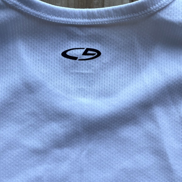 Champion DUO DRY White Long Sleeve Shirt Small - Picture 5 of 7